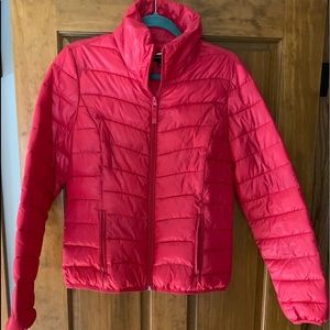 Packable HOT PINK winter coat